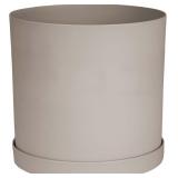 Bloem Mathers Planter w/Saucer Tray 10" Pebble St