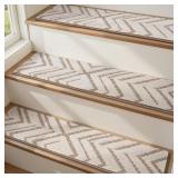 PADOOR Stair Treads Non Slip 15 PCS, 3D Peel and S