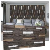 OUZUGIE 4 PCS Faux Stone Wall Panel 47.2