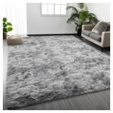Deerhoo Large Shag Area Rugs 6 x 9, Tie-Dyed Plush