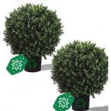 Real Touch Leaves Artificial Topiary Trees, 24" T