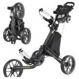EASEGO Golf Push Cart 3 Wheel : Golf Bag Cart Fold