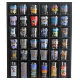 Black Shot Glass Display Case 36 Slots Minifigures