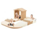 Elftopia 10-Piece Foam Climbing Blocks with Ramp &