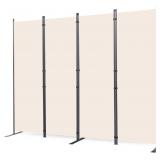 CHOSENM Room Divider, 4 Panel Folding Privacy Scre