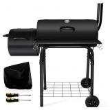 Outdoor Charcoal Grill with Smoker, Leonyo 14Inch