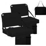 Stadium Seats for Bleachers 2 Pack w/Back Support