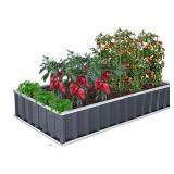 1 Ct GROWNEER 80" x 40" x 16" Dark Gray Metal
