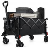 Camping Wagons Carts Foldable, Leonyo 220lbs Beach