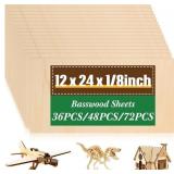 Riakrum Basswood Sheets Plywood Board Unfinished W