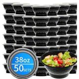 Meal Prep Bowls Containers, 50 Sets 38oz (100-Piec
