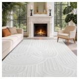 Flat Printed Rug, Washable Area Rug 8x10, Large So
