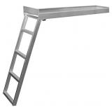 Pontoon Boat Ladder 4 Steps, Aluminium Undermounte
