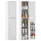 Function Home Tall Bathroom Storage Cabinet, 64"