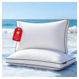 Feather Dow Pillows King Size Set of 2 Pack, Luxur