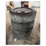 Set of Chevy 8 lug Wheels & Firestone Tires