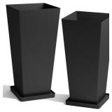 WORTH Garden Large 28 in.Tall Planters Set of 2 fo