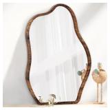 Irregular Mirror Wood Frame Modern Cloud Mirror Wa