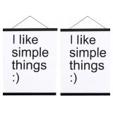 2 Pack Magnetic Poster Hanger Frame, 30x40 30x20 3