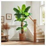 Artificial Banana Tree 7.2ft, Faux Tropical Palm T