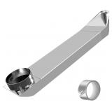 2 Ct UD48S 4 in stainless steel Dryer Vent Duct 90