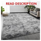 Deerhoo Large Shag Area Rugs 6 x 9, Tie-Dyed Plush
