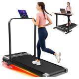 Walking Pad Treadmill with 8% Incline, 0.6-3.8MPH
