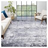 ROYHOME Area Rug 10x13 Modern Abstract Accent Faux