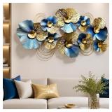 Soul Relaxation Extra Large 3D Lotus Metal Wall Ar