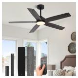 Modern 52 Inch Ceiling Fans with Lights and Remote