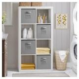 BAYSIDE Room Divider with 8 Storage Bins