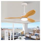 Dimmable 42 Inch Outdoor Ceiling Fan with Light an