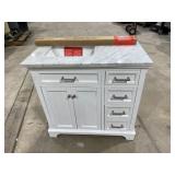 allen + roth Roveland 36-in White Undermount Singl