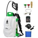 Backpack Sprayer 4 Gallon, Self-Cleaning Battery P