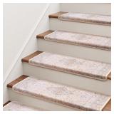 Brakki Bullnose Stair Treads for Wooden Steps, Non