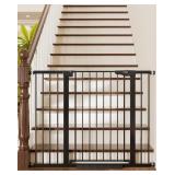 Cumbor 36" Extra Tall Baby Gate for Stairs, 29.7-