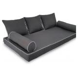 Twin Size Porch Swing Bed Cushion Cover,Waterproof