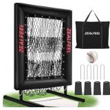 ZEALFEEL Baseball Pitching Net with 9 Hole Target
