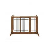 Richell Freestanding Pet Gate - Small - Brown - S