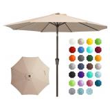 JEAREY 9FT Outdoor Patio Umbrella Outdoor Table Um