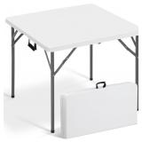 34" Square Folding Table Fold-in-Half Utility Din