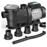 In/Above Ground Pool Pump, Self Primming High Flow