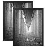 DOAI ART 18x24 Poster Frame 2 Pack, Black 18 x 24