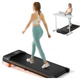 Abonow Walking Pad, Under Desk Treadmill with Incl