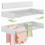 Vikaqi Wall Mounted Clothes Drying Rack 40 inches,