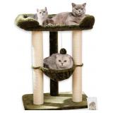 Happi N Pets 28" Cat Tree, Large Bed for Big Cats