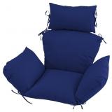 Outdoor Egg Chair Cushion with 8 Securing Straps,