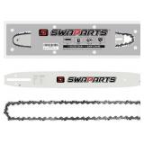 16 Inch Chainsaw Bar, 3/8" LP Pitch, for Greenwor