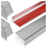 36" Metal Stair Nosing, 20-Pack Self Adhesive Alu