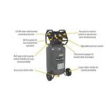 Klutch 29-Gallon Air Compressor, 2.5 HP, 120 Volts